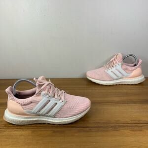 Adidas Womens Ultraboost Clear Orange Pink Knit Running Shoe Sneaker Size 7